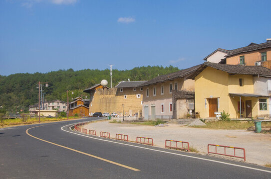 洪坑民居道路風(fēng)景