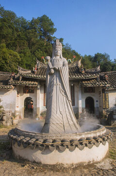 洪坑天后宮媽祖像