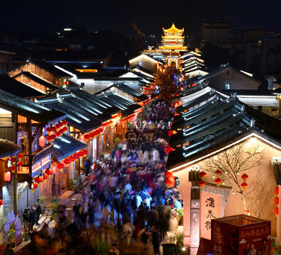 西昌建昌古城夜景