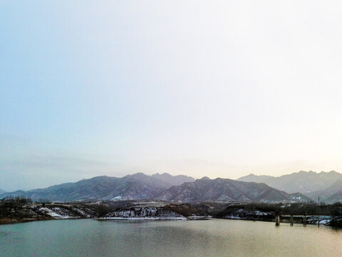 許家溝水庫雪景