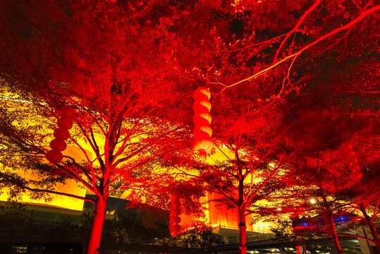 紅色景觀(guān)燈