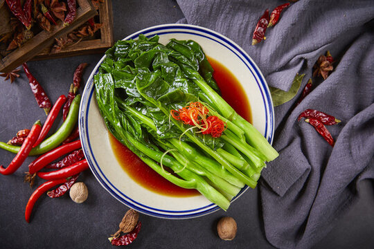 白灼生菜