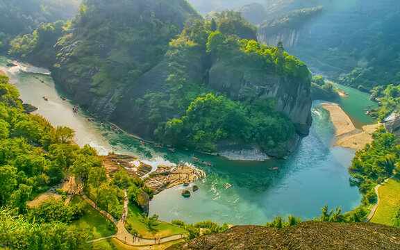 武夷山天游峰全景圖