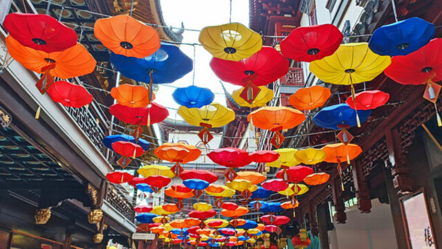 上海豫園城隍廟兔年春節(jié)花燈