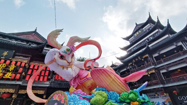 上海豫園城隍廟兔年春節(jié)花燈