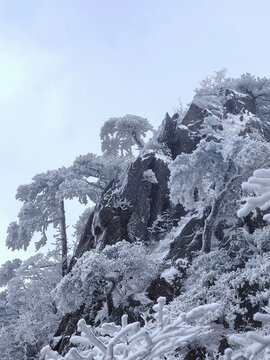 黃山雪景