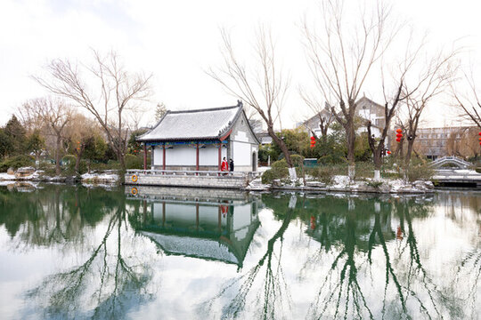 雪后濟南大明湖