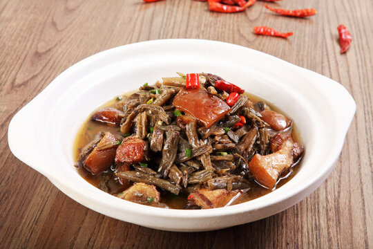 缸豆干燒肉