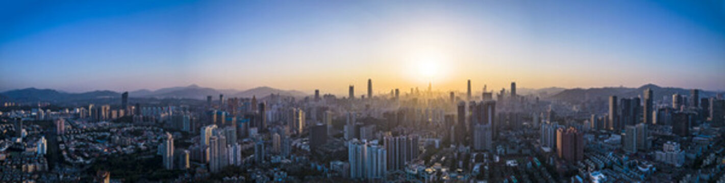 深圳風(fēng)光航拍合成HDR全景圖