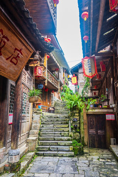 中國(guó)重慶酉陽龔灘古鎮(zhèn)