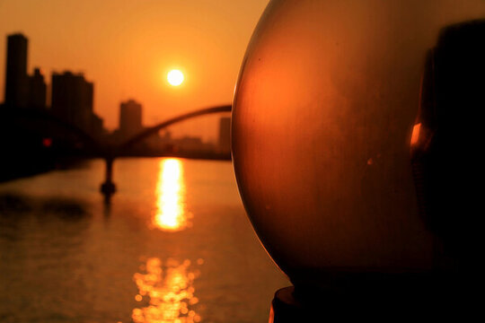 珠江夕陽