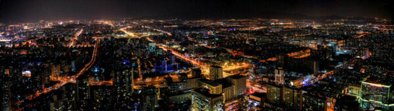北京都市夜景