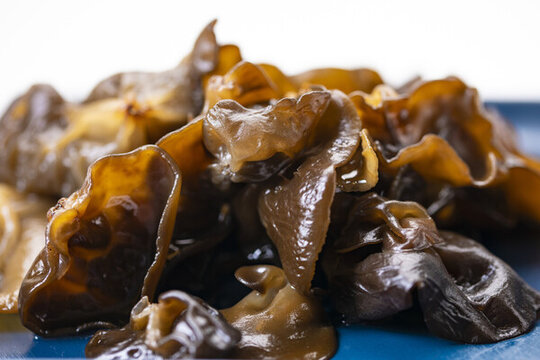 新鮮黑木耳特寫(xiě)