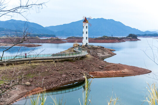 千島湖燈塔特寫