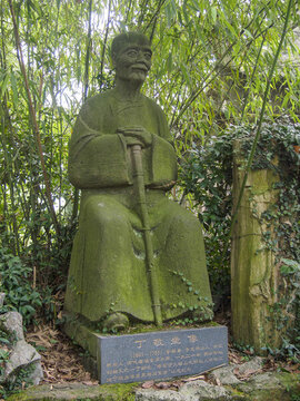 杭州孤山丁敬坐像