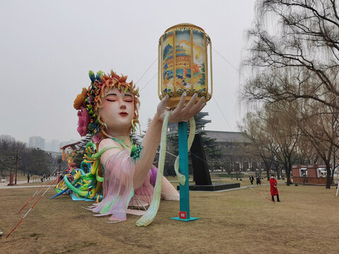 仕女花燈