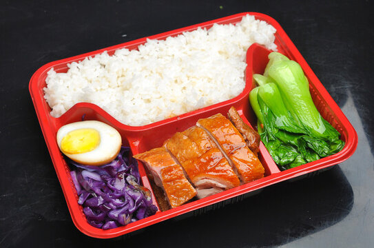 金牌烤鴨飯盒飯
