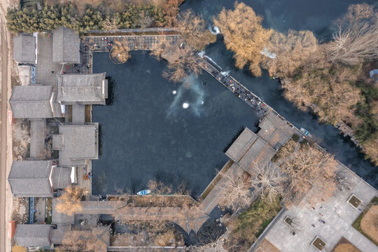 鳥瞰梅花泉全景