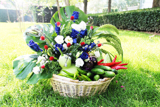 蔬菜花籃