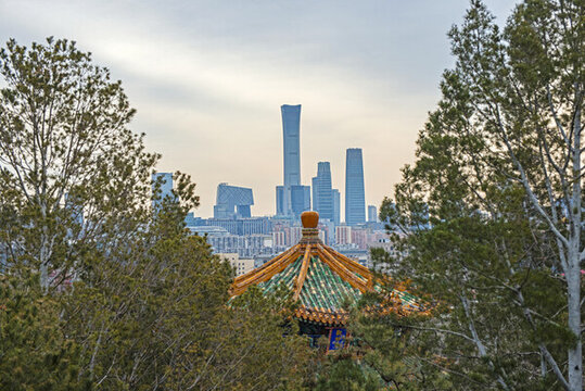 北京景山公园风光