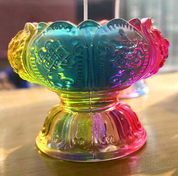 彩色水晶燈