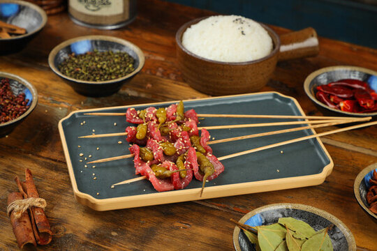 泡椒牛肉串