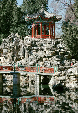 北海公園靜心齋亭子