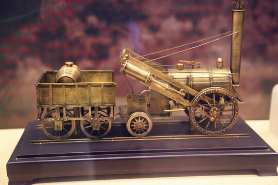 英國(guó)火箭號(hào)蒸汽機(jī)車模型