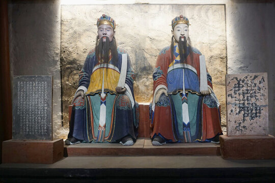 成都武侯祠文臣廊龐統(tǒng)簡雍塑像