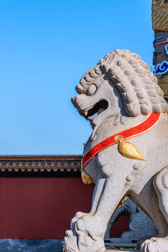 中國古典建筑石獅子