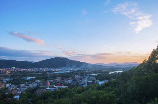 泉州鄉(xiāng)土鄉(xiāng)村傍晚風(fēng)景