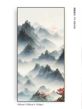 山水畫軟膜