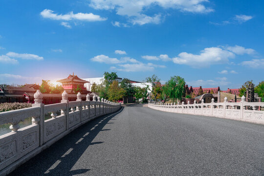 石拱橋路面和傳統(tǒng)建筑