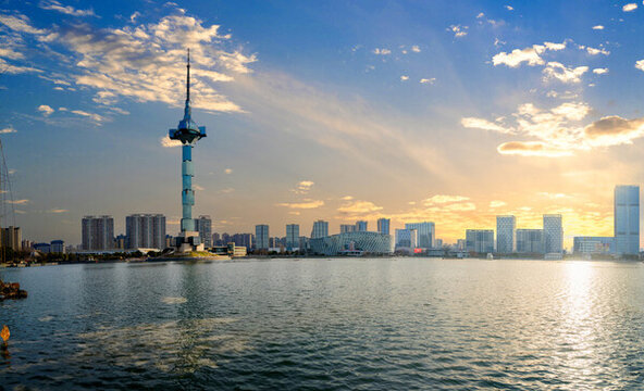 江蘇鹽城城市風(fēng)光全景