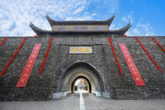 江蘇淮安鎮(zhèn)淮樓古建筑