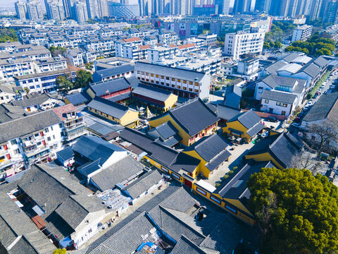 紹興越城區(qū)龍華寺航拍