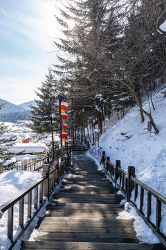 中國(guó)雪鄉(xiāng)風(fēng)景區(qū)觀光木棧道