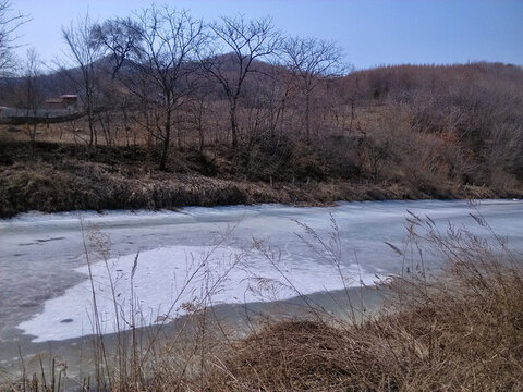 初春的河