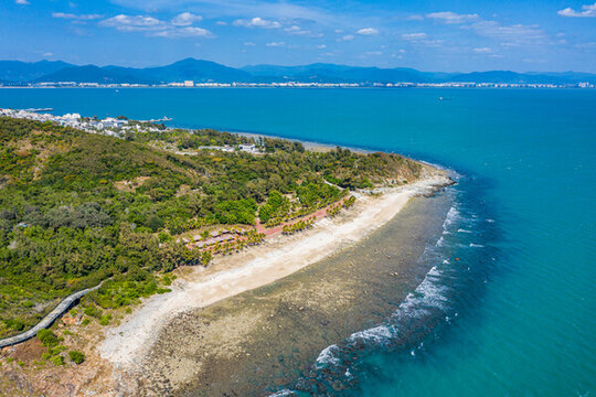 航拍三亞西島海洋文化旅游區(qū)