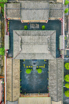 航拍海南文昌孔廟文昌學(xué)宮文廟