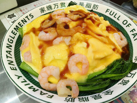 滑蛋蝦仁飯