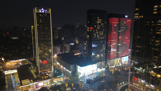 成都晶融匯商業(yè)夜景無(wú)調(diào)色
