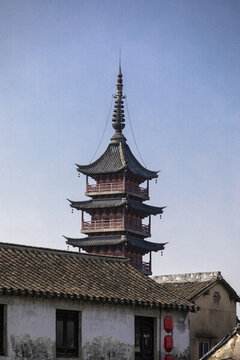 千燈古鎮(zhèn)秦峰塔