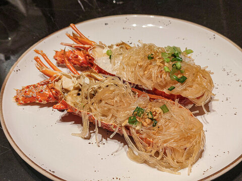 小青龍蝦芝士焗龍蝦美食