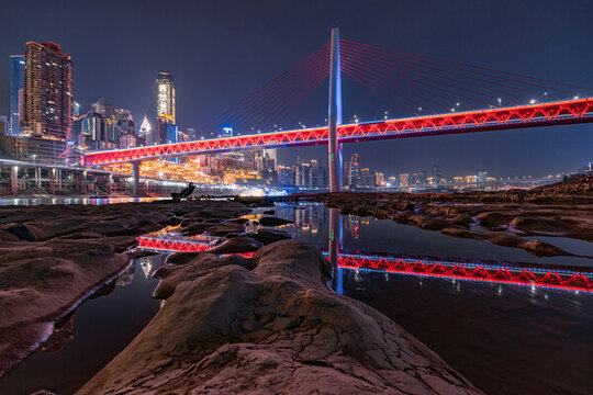 重慶橋梁夜景