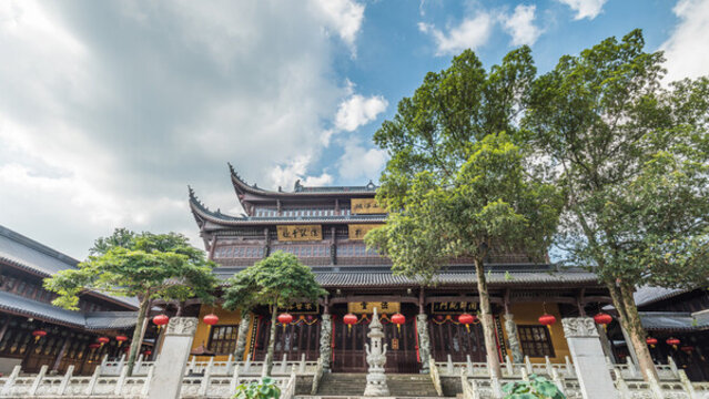 寧波溪口古建筑寺廟