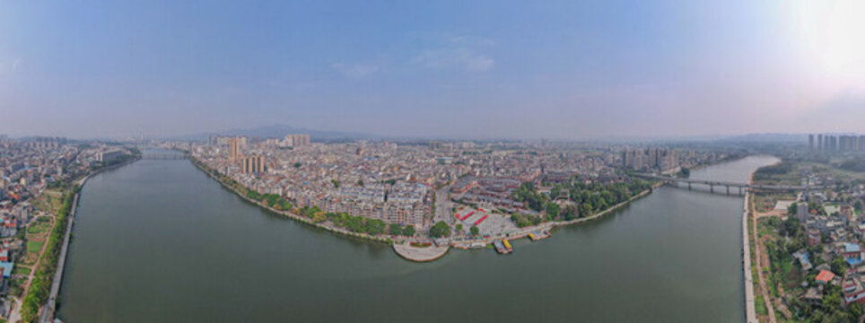 玉林市容縣航拍全景