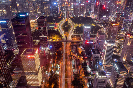 深圳福田深南大道夜景