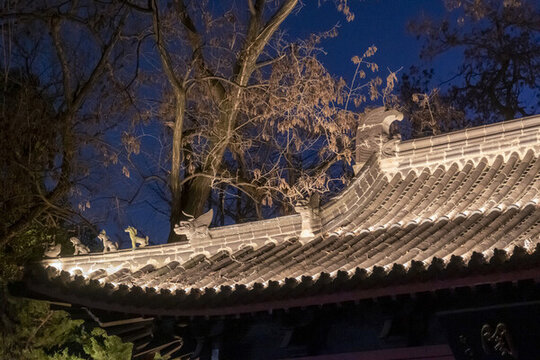 古建筑屋頂屋檐