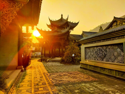 開州故城夕陽